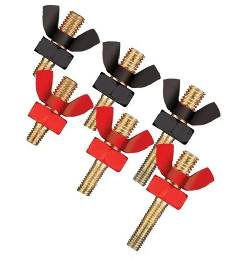 Shuriken SK-WN35-100 Positive/Negative Wingnut Power Terminal (3 Pair)