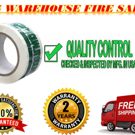 Absolute USA TAPEGREENQC 30 Rolls 2.5" 110 Yards Box Sealing Tape,<br/> Printed Message "QUALITY CONTROL CHECKED & INSPECTED BY MFG. IN USA"  Printed with the message "QUALITY CONTROL CHECKED & INSPECTED BY MFG. IN USA"