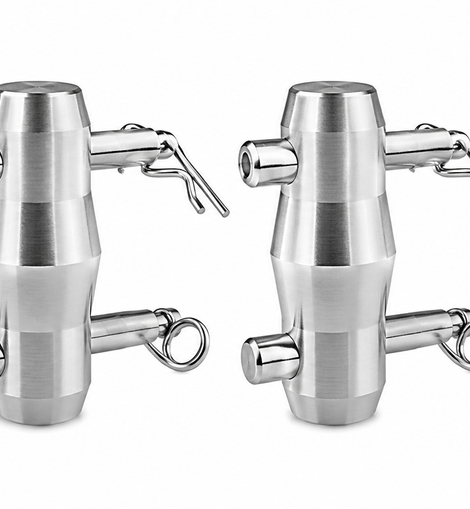 4 Pack Double Ended Conical Coupler Stage Truss Fittings fit Pipe 50mm