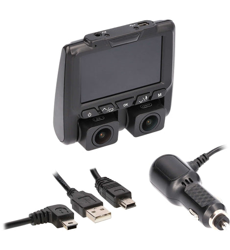 iBeam TE-DVR-DL4K 4K Dual-View Dash Camera With DVR