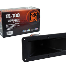 MR DJ TE100 3"x6" 300W PRO Audio PA/DJ Wide Screw-ON Type PIEZO Compression Horn Tweeter