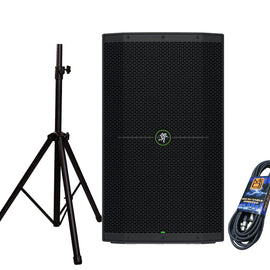 Mackie THUMP215 15” 1400W Powered Loudspeaker+Speaker Stand+XLR DJ Cable