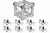 MR DJ DTJB2W Universal Corner Junction Block Box 1Way-6Way with 8 Half Conical Couplers for 2 Way Installation