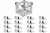 MR DJ DTJB4W Universal Corner Junction Block Box 1-6Way 16 Half Conical Couplers Fit 4Way Installation
