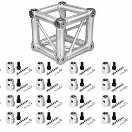 Fits Global Truss Universal 12" Square Corner Junction Box Cube 2 Way-6 Way with 24 Half Conical Couplers for 4Way Installation