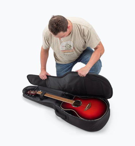 On-Stage GBAADV4770BK Adventure Series Acoustic Guitar Gig Bag Black