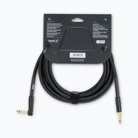 On-Stage OSPRO-ICR-15 Production-Grade Braided Instrument Cable (Right Angle to Straight) 15 ft