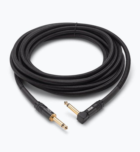 On-Stage OSPRO-ICR-25 Production-Grade Braided Instrument Cable (Right Angle to Straight) 25 ft