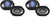 2 Pair Absolute TQ-684 6"x8" 600W 4-Way Coaxial Loudspeakers Car Speakers