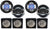 2 Pair Absolute TQ-654 6.5" 400W 4-Way Speakers + 6X9" Enclosure Empty Box