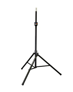 Ultimate Support TS-99BL TeleLock Series Lift-assist Aluminum Speaker Stand with Integrated Speaker Adapter - Extra Height & Leveling Leg