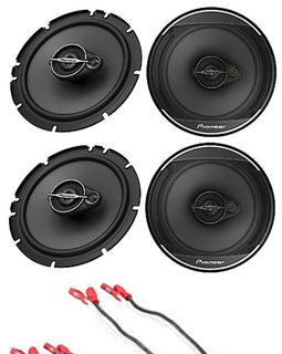 2 Pairs Pioneer TS-A1670F 6.5" Car Truck Front Rear Door Speakers Harness Fit GM 06-16