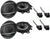 4 Pioneer TS-A1680F 6.5" 350-Watt 4Way Speakers + 72-4568 Harness Fit General Motor Vehicles