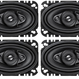 2- Pairs Pioneer TS-A4670F 4 x 6" 4-Way 210 Watts Coaxial Car Speaker