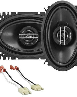 Pioneer 200 Watt 2way 4"x6" coaxial Speaker Fit 1988-1994 GM C/K 1500, 2500