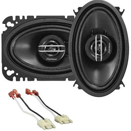 Pioneer 200 Watt 2way 4"x6" coaxial Speaker Fit 1988-1994 GM C/K 1500, 2500