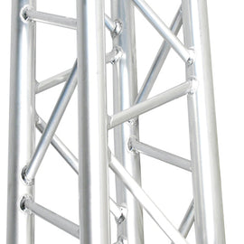 MR Truss 1 Meter (3.28ft) Straight Square Aluminum Truss Segment for Pro Lighting + 4 Coupler Connections