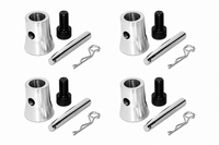 MR DJ DTTHCC14-4KIT 4 Pack Universal Half Conical Connector Pack for Truss Junction Boxes