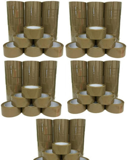 5 XP Audio 120 Rolls Brown Packing Tape 3" x 110 Yards Strong Heavy Duty Sealing Adhesive Tapes for Moving Packaging Shipping Office and Storage