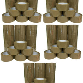 5 XP Audio 120 Rolls Brown Packing Tape 3" x 110 Yards Strong Heavy Duty Sealing Adhesive Tapes for Moving Packaging Shipping Office and Storage