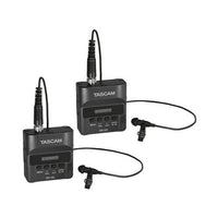 Tascam DR-10L Compact Digital Audio Recorder and Lavalier Mic Combo (2 Pack)
