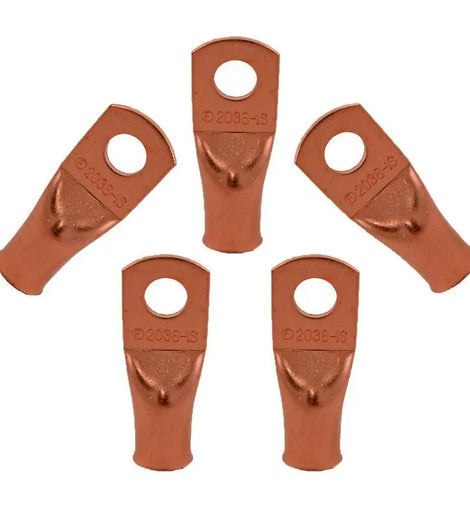 Install Bay CUR1012 Copper Uninsulated Ring Terminal 1/0 Gauge 1/2