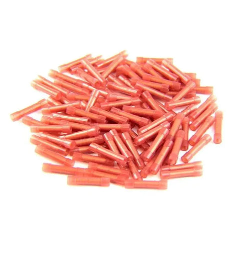 Install Bay RNBC Red Nylon Butt Connector 22-18 Gauge - Package of 100