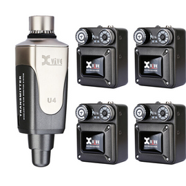 Xvive Audio U4R4 2.4 GHz Wireless In-Ear Monitor System with Four Receivers