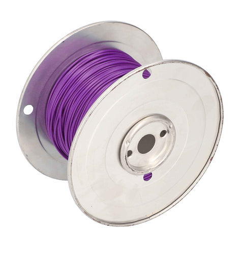 Install Bay US22500PL 22 GA US GPT All Copper Primary Wire Purple - Coil of 500 Ft