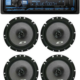 Alpine UTE-73BT Digital Media Receiver Bluetooth & 2 Pair SXE-1726S 6.5" Speaker