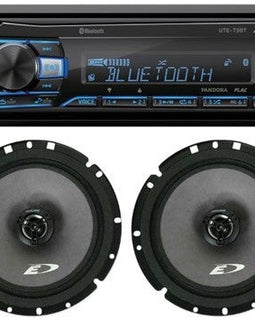 Alpine UTE-73BT Digital Media Receiver Bluetooth & SXE-1726S 6.5" Speaker