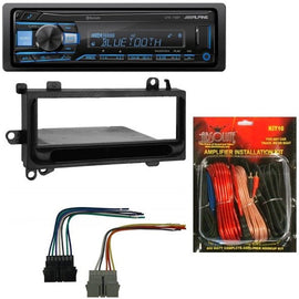 Alpine UTE-73BT Single-DIN Car Stereo for 1994-2001 Dodge Ram & KIT10 AMP Kit