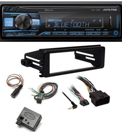 Alpine UTE-73BT In-Dash Digital Media Bluetooth for 1998-UP Harley-Davidson