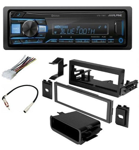 Alpine UTE-73B Single DIN Car Digital Media Stereo For 1995-2005 GM Vehicles