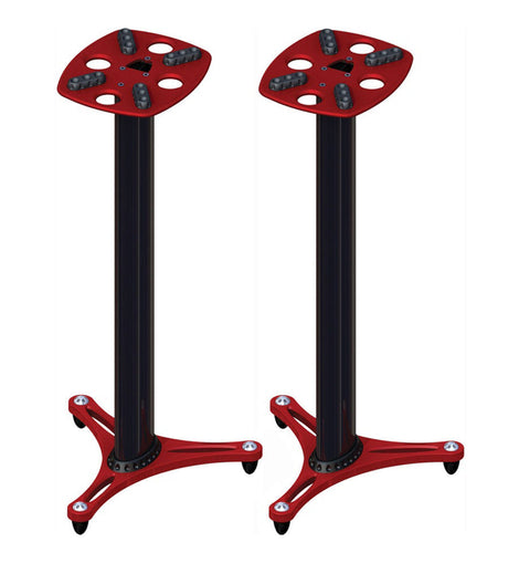 Ultimate Support MS-90-36R MS Series Professional Column Studio Monitor Stands with Non-marring Decoupling Pads and Three Internal Channels - 36