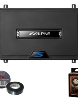 Alpine SS-SB10 Single 10” S-Series Shallow Preloaded Subwoofer Enclosure Bundle
