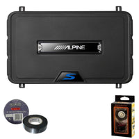 Alpine SS-SB12 Single 12” S-Series Shallow Preloaded Subwoofer Enclosure Bundle