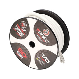 T-SPEC V10PW-1050 1/0 AWG 50ft Matte Pearl OFC Power Wire - v10 Series