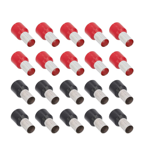 T-SPEC V4GA-FERR 20-Piece Red and Black 4GA Ferrules - Refill Pack