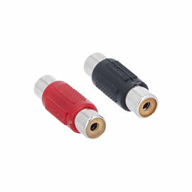 T-SPEC V6RCA-BFN Female to Female Nickel Plated RCA Barrel Adapter - 2 Pack