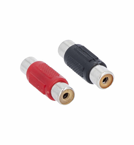 T-SPEC V6RCA-BFN Female to Female Nickel Plated RCA Barrel Adapter - 2 Pack