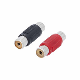 T-SPEC V6RCA-BFN Female to Female Nickel Plated RCA Barrel Adapter - 2 Pack