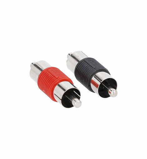 T-SPEC V6RCA-BMN Male to Male Nickel Plated RCA Barrel Adapter - 2 Pack