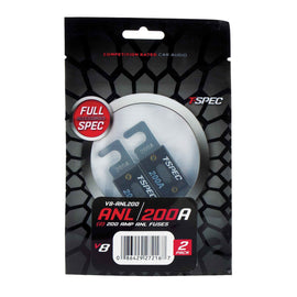 T-SPEC V8-ANL200 ANL Fuses V8 Series Nickel Plated-2 Pack