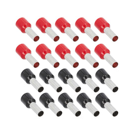 T-SPEC V8GA-FERR 20-Piece Red and Black 8GA Ferrules - Refill Pack