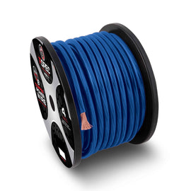 T-SPEC V8GT10B-50 1-0 AWG 50ft Blue OFC Power Wire - v8GT Series