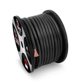 T-SPEC V8GT4BK-100 4 AWG 100ft Black OFC Power Wire - v8GT Series