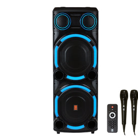 MR DJ VEGAS+ Dual 15” Powered Bluetooth DJ Speaker 6500W Active PA System