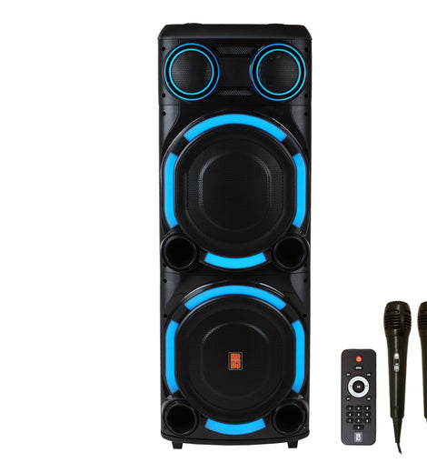 MR DJ VEGAS+ Dual 15” Powered Bluetooth DJ Speaker 6500W Active PA System