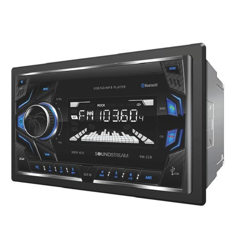 Soundstream VM-22B Double-DIN Digital Media Player w/ USB Playback & Bluetooth